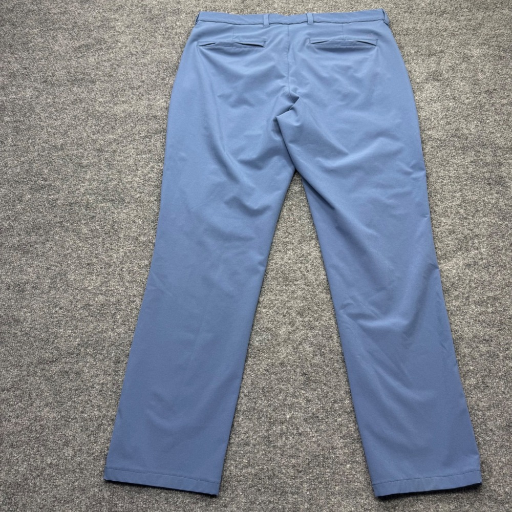 Mizzen + Main Helmsman Slim Blue Performance Chino Golf Pants 32W 30L Mens - Picture 7 of 9